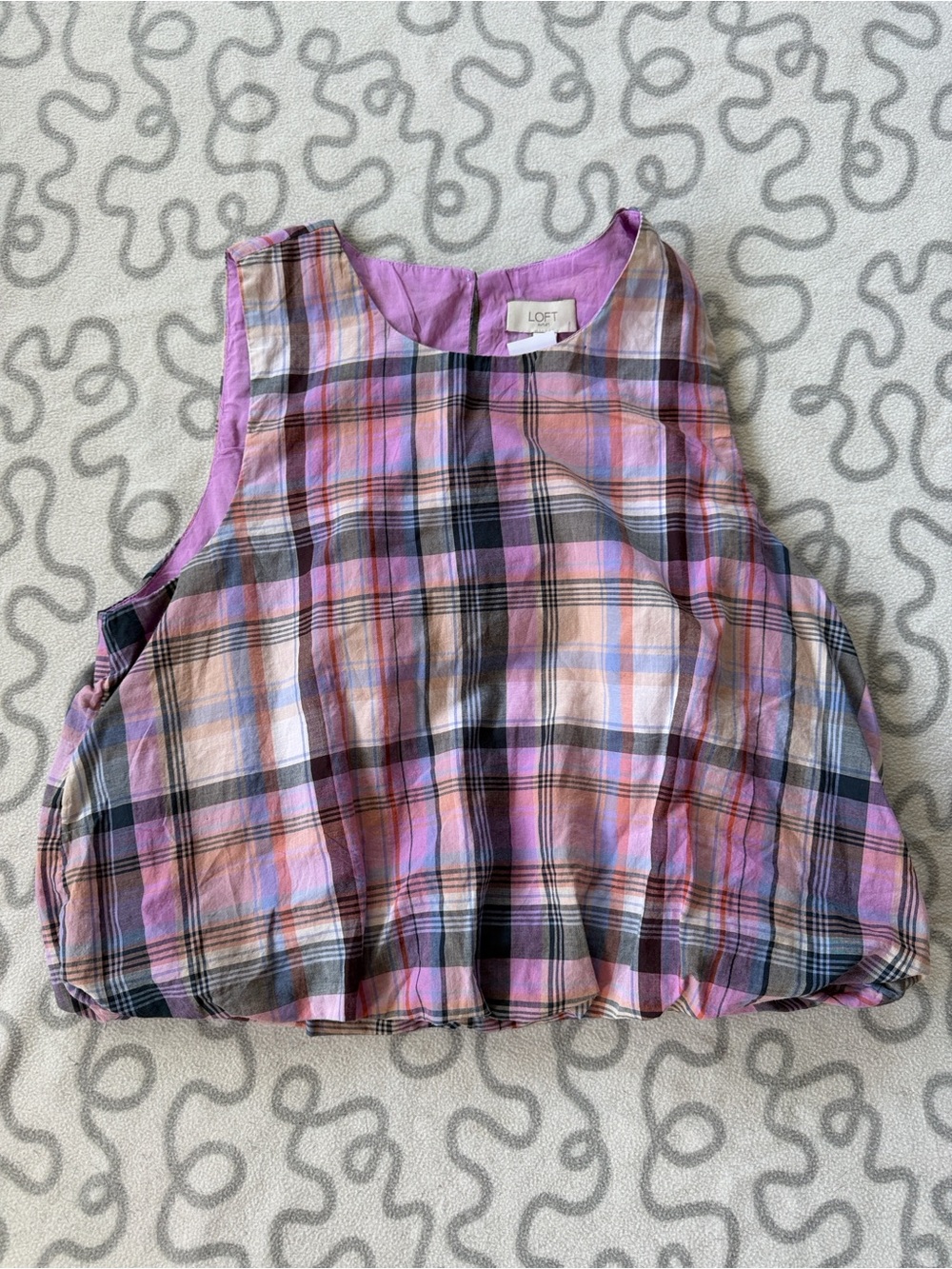 Loft Bubble Hem Shell Tank